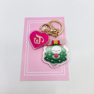 Porte-clés en acrylique double face avec impression UV de Noël <span class=keywords><strong>TWICE</strong></span>, JungYeon <span class=keywords><strong>Momo</strong></span> Sana Park Ji Hyo Mina Tzuyu Kim DaHyun Fans - Product Image 4