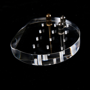 Tablero de Exhibición de Brocas para Uñas de Acrílico Transparente con 12 Orificios, Soporte Portátil para Herramientas de Manicura - Product Image 3