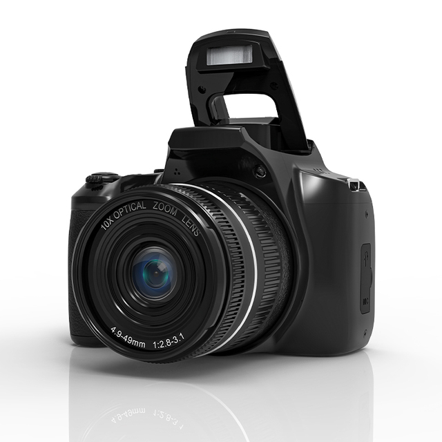Factory OEM Real 4K 64MP WiFi 3 Inch Screen DSLR Professional Recorder 10X Optical Digital Camera