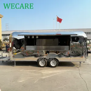 Wecare camion barbecue concession alimentaire airstream pizza remorque alimentaire avec des équipements de cuisine complets