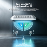 COMFAST CF-E393AX OEM WiFi6 3000Mbps Point d'accès Plafond POE Routeur Mesh Intérieur pour Hôtels et Supermarchés En Stock
