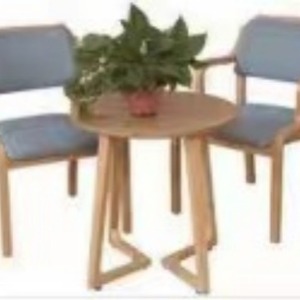 Dining <b>Table</b> <b>And</b> <b>Chairs</b> Set 80x80x75 Cm Solid Wood Age Friendly With Armrests <b>And</b> Backrests For Home Use - Product Image 2