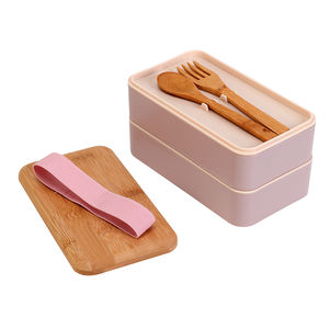 बांस कवर गेहूं फाइबर दोपहर के भोजन के बॉक्स पर्यावरण के अनुकूल चावल भूसी दोपहर के भोजन के बॉक्स - Product Image 3