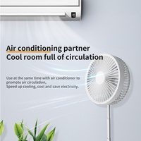 Mini ventilateur électrique pliable télescopique rechargeable par USB haute vitesse portable Ventilateur rétractable Ventilateur de refroidissement d'air réglable