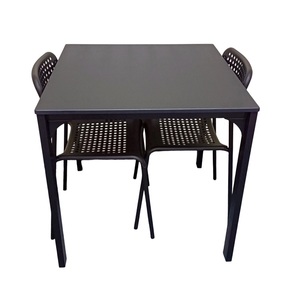 3 mảnh bảng thiết lập cho phòng ăn không gian nhỏ bảng vuông với 2 ghế nhựa cho đồ nội thất nhà bếp tc0197 - Product Image 5