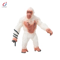 Chengji-modelo de gorila de simulación para niños, orangután de goma suave, juguete de animales, vinilo con sonidos