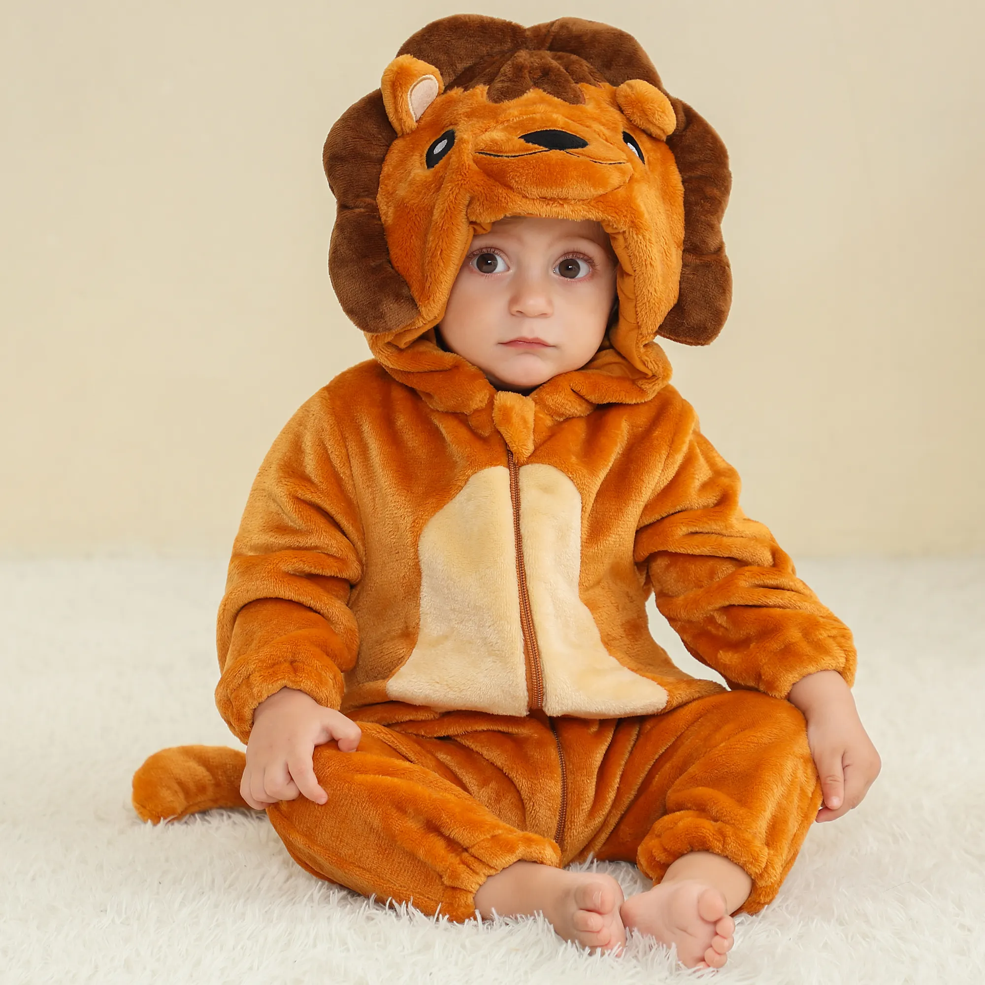 MICHLEY vente chaude à capuche Animal Cosplay lapin vêtements confortable et chaud bébés combinaison bébé garçons barboteuse