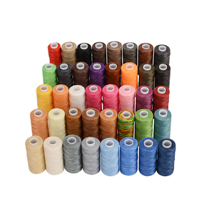 Hilo Encerado Không Thấm Nước 0.8Mm Da Chủ Đề Braid Sáp Chủ Đề Phẳng Sáp Chủ Đề - Product Image 4