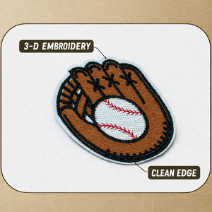 Accessoires vestimentaires : Patch brodé personnalisé thermocollant, motif de football pour jour de match, logo lettre de forme irrégulière, pour vêtements/sacs - Product Image 6