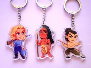 OEM ODM Présentoirs et Breloques en acrylique, thèmes Héros et Princes (Aladdin, Éric, Li Shang, la Bête, Naveen, Flynn Rider), Cadeaux mignons - Product Image 4