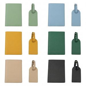 Set de Archivo Personalizado al por Mayor: Cartera de Pasaporte de Cuero Genuino PU, Tarjetero y Etiqueta de Equipaje para Viajes - Product Image 4
