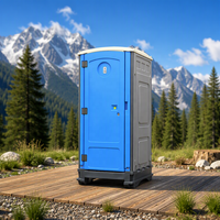 Remorque de Douche et Toilettes Mobiles avec Évier et Espace de Travail pour Campement