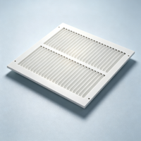 Grille d'aération simple en fer de haute qualité 12*12, épaisseur 0,7 mm, 0,743 kg, à simple déflection pour système de climatisation