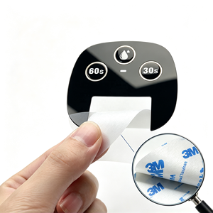 Autocollant de bouton tactile personnalisé OEM, panneau de commande à membrane, superposition graphique tactile en relief pour l'avant - Product Image 3