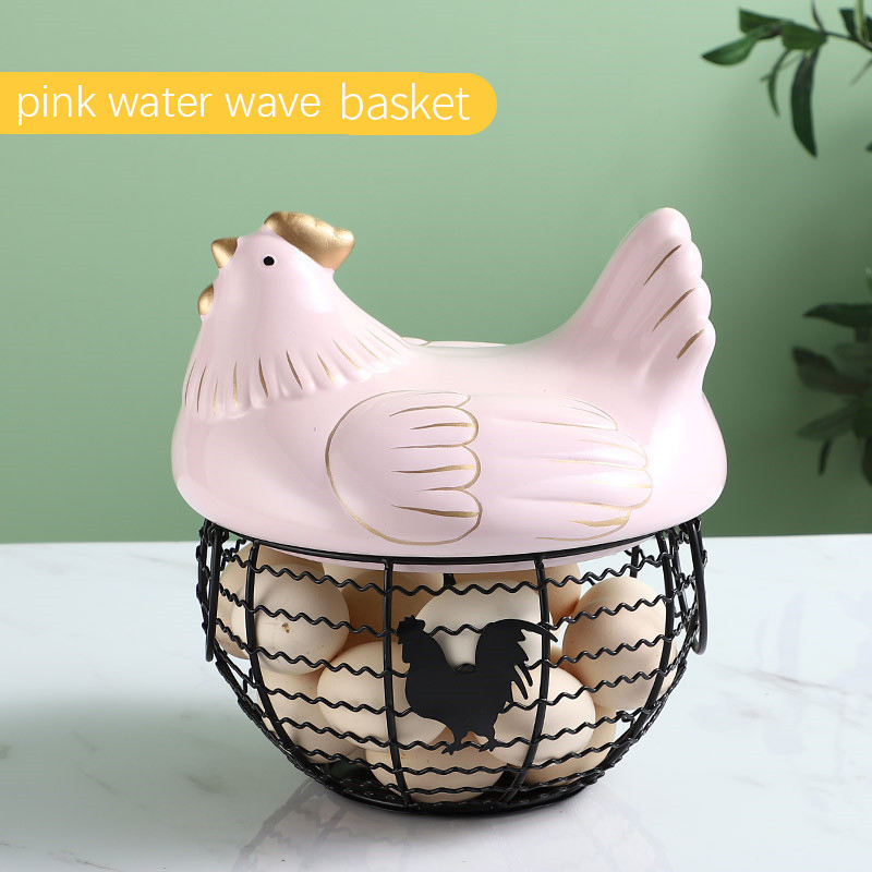 Cesta de onda de agua rosa