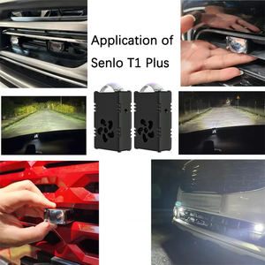 Luz de rejilla de coche Mini Matrix Laser Headlight Grille Light Yellow and White Led Motorcycle Spotlight Cross-Border - Product Image 6