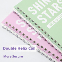 Carnet multicolore, sur mesure, simple et élégant, carnet épaissi, carnet à spirale A5/B5 pour les collégiens et les lycéens
