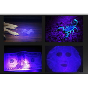 Senter Uv Led 395Nm 365 Nm 265Nm, Senter Uv cahaya hitam, aluminium Ultraviolet Scorpion 100 Led - Product Image 4