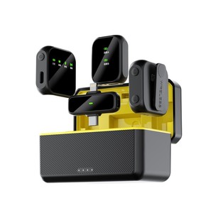 K50 <b>Wireless</b> Lavalier <b>Microphone</b> With Charging Case 6-8 Hours Battery Life For Live Streaming Video Recording - Product Image 2