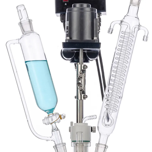 Prix discount Laboratoire 5L monocouche chauffage chimique chemisé bain d'huile réacteur en verre avec verre borosilicate GG-17 - Product Image 3