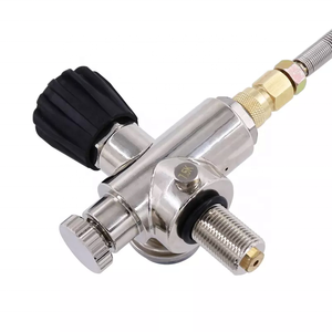 TUXING alta calidad precio al por mayor M18 * 1,5 7/8-14UNF compresor de aire 6000Psi calibre Válvula de encendido/apagado 24 pulgadas manguera para tanque de buceo - Product Image 5