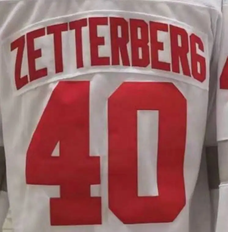 Novo tipo venda quente Detroit Henrik Zetterberg Branco 2023/21 Reverso Retro Melhor Qualidade Costurado Hóquei Jersey