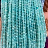 Perles de pierre rondelle à facettes 3*4mm Perles de pierre rondelle de jade Perles rondelles à facettes 3mm Perles de pierre précieuse rondelle à facettes