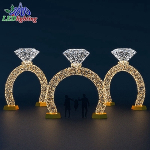 <strong>Led</strong> Christmas Heart-shaped Arch Lighting Wonderland Christmas Display Motif <strong>Light</strong> - Product Image 3