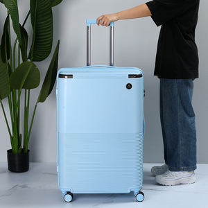 경량 100% PC 여행용 캐리어 세트 대용량 방수 알루미늄 스피너 휠 트롤리 - Product Image 6