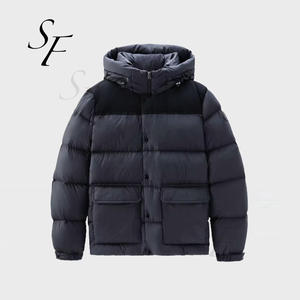 Chaqueta de plumón para <span class=keywords><strong>hombre</strong></span> de poliamida y <span class=keywords><strong>ganso</strong></span> para exteriores de estilo callejero informal de gran tamaño con logotipo personalizado Otoño Invierno gran oferta - Product Image 3
