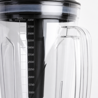 Mixeur Électrique 1800W avec Moteur en Cuivre Pur, 4L, pour Smoothies, Lait de Soja et Jus de Fruits, Idéal pour la Cuisine Domestique