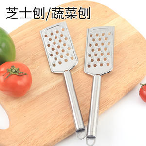 Rallador de queso de acero inoxidable con mango, herramienta de cocina duradera para verduras y jengibre, solo lavar a mano - Product Image 4