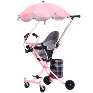 Cochecito de paseo <span class=keywords><strong>plegable</strong></span> para adulto, <span class=keywords><strong>carrito</strong></span> multifuncional de 4 ruedas de la <span class=keywords><strong>mejor</strong></span> calidad, para viajes de bebé, gran oferta - Product Image 5