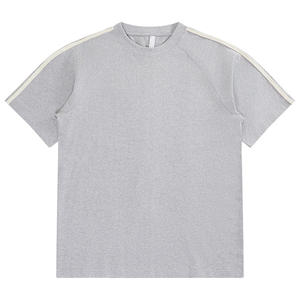 Cuello redondo Impresión digital personalizada Alta calidad 240gsm 100% Algodón Hombres Tallas grandes Liso - Product Image 1