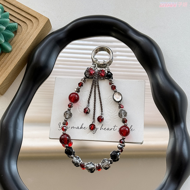 Glitter Crystal Bow Phone Charms Wholesale Wrist Strap Mobile Phone Charm Straps Chain Lanyard Luxury Key Chains Bag Accessories