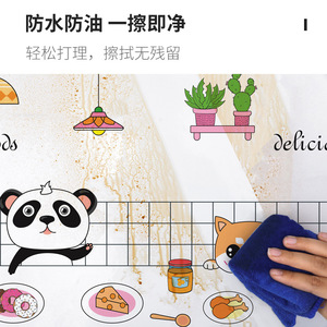 Creation Of Time And Space Kitchen <b>Wall</b> Stickers Cartoon Oil Proof Waterproof Self Adhesive For <b>Wall</b> Cabinet Stove - Product Image 5