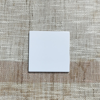 Sous-verre en céramique à sublimation vierge carré blanc avec dos en liège, logo personnalisé, vente en gros Topjlh