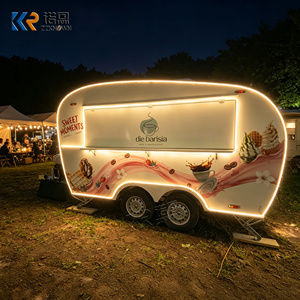 Cuisine mobile entièrement équipée, remorque à boissons, chariots de vente de hot-dogs, chariot à churros, caravane, chariot alimentaire vintage irrégulier de rue - Product Image 6