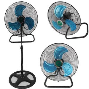 18-Inch 3-In-1 Floor Fan High Power Oscillating Industrial Fan Large Airflow Iron Mesh Aluminum Blades - Product Image 3