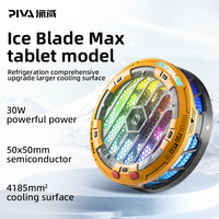 Piva Radiator Tablet edisi kerusakan pertempuran 30W, pendingin Online grosir kipas peredam panas ponsel Gaming fitur pendingin
