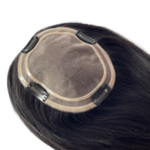 ท็อปเปอร์ผมแท้แบบโมโนเบส ขนาด 5.5*6.5 นิ้ว พร้อมคลิปหนีบสำหรับผู้หญิง ระบายอากาศได้ดี เพิ่มความหนาแน่นของเส้นผม - Product Image 2