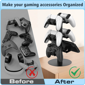 Chất lượng cao kim loại máy tính để bàn lưu trữ giá trò chơi điều khiển và tai nghe chủ cho PS3/PS4/ps5/switch2/Xbox trò chơi phụ kiện - Product Image 3