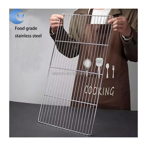 Lưới nướng BBQ bằng thép không gỉ giá xuất xưởng 40cm*60cm, hàn chắc chắn - Product Image 2