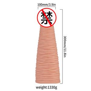Grande Dildo Realistico in PVC per Donne, Giocattolo Sessuale Impermeabile IPX7 Ecologico e Realistico QS-B066 - Product Image 2