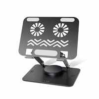 360 graden draaibare groothandel laptop tablet computerstandaard met koelventilator metalen notebook koelventilator voor gaming laptops