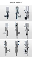 Buse de remplissage pneumatique anti-goutte en acier inoxydable pour machine d'emballage de liquides et de pâtes avec valve de refoulement