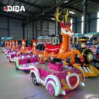 Harga Pabrik Kereta Listrik Mini Kiddie Mini Trackless untuk Wahana Wisata Taman Hiburan Pusat Perbelanjaan Dalam Ruangan