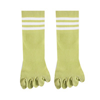 Chaussettes Bioserica Era à cinq doigts, chaussettes tendance à orteils séparés, adaptées au sport, anti-odeurs, absorbant la transpiration, chaussettes de yoga antidérapantes