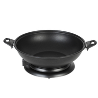 Wok électrique 6L avec contrôle de la température, multicuiseur, wok électrique antiadhésif pour la maison, aluminium OEM
