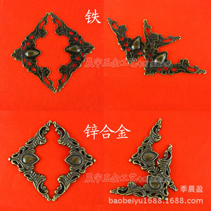 C056 <b>Corner</b> Brace 40mm X 56mm Iron Zinc Alloy Antique Bronze Cabinet Door Hardware Decorative <b>Bracket</b> - Product Image 2